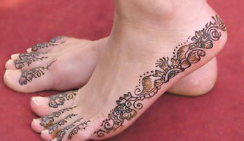 Henna Tattoo History India on Indian Body Art  Henna Feet