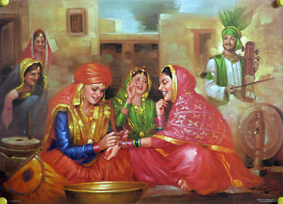Indian Paintings Images on Indian Art Painting  Three Women