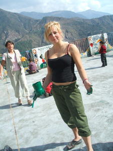 India Travel Blog, Kate and Green Paint