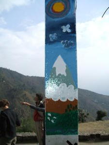 India Travel Blog, Painting at the Yongling school
