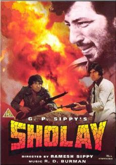 Sholay, Sholay poster