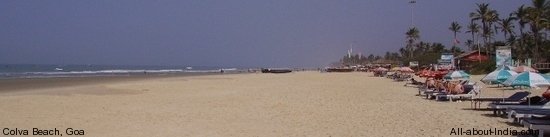 Colva beach, Goa, panormic