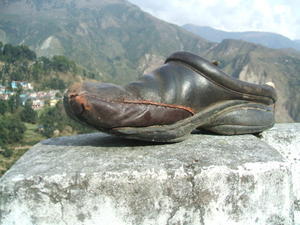India Travel Blog, My mended Shoe