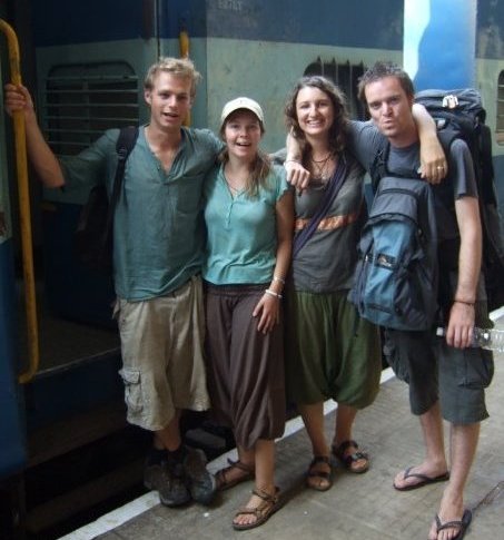 Four Backpackers in India