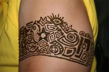 Henna Body art, Art in India