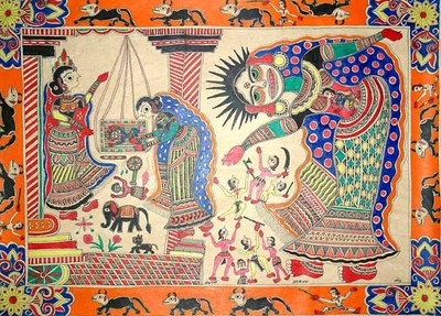 Indian art and Mythology, putana vadha