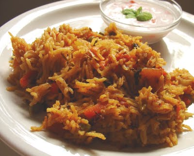 Spicy Vegetable Pulao, Vegetable Pulao rice